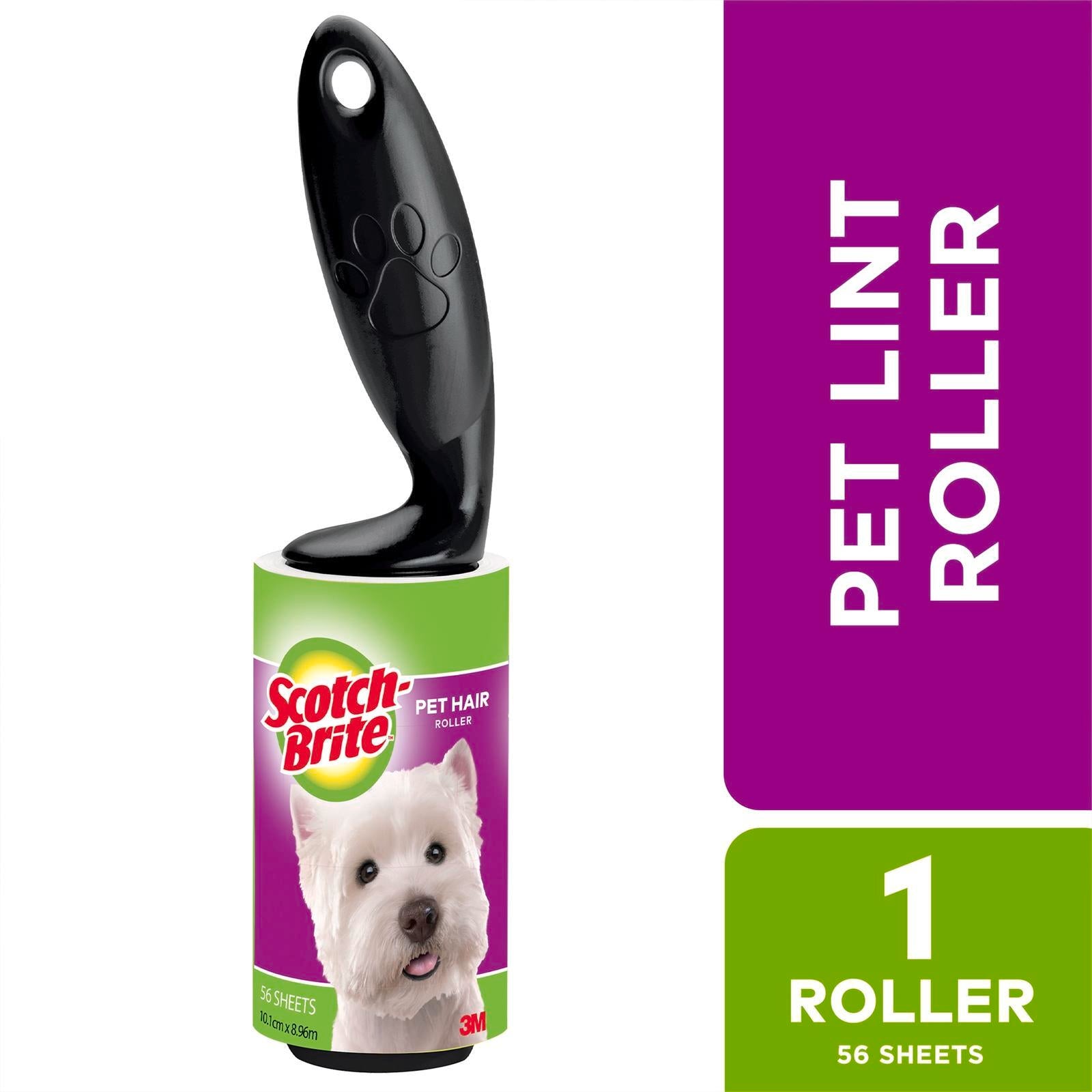 Scotch-Brite Pet Hair Lint Roller, 56 Sheet