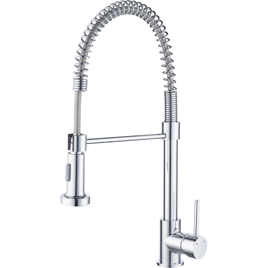 Estilo 35mm Chrome Coil Dual Function Tall Pull Down Sink Mixer - 500mm - Water Efficient - SuperSaverAU - view 1