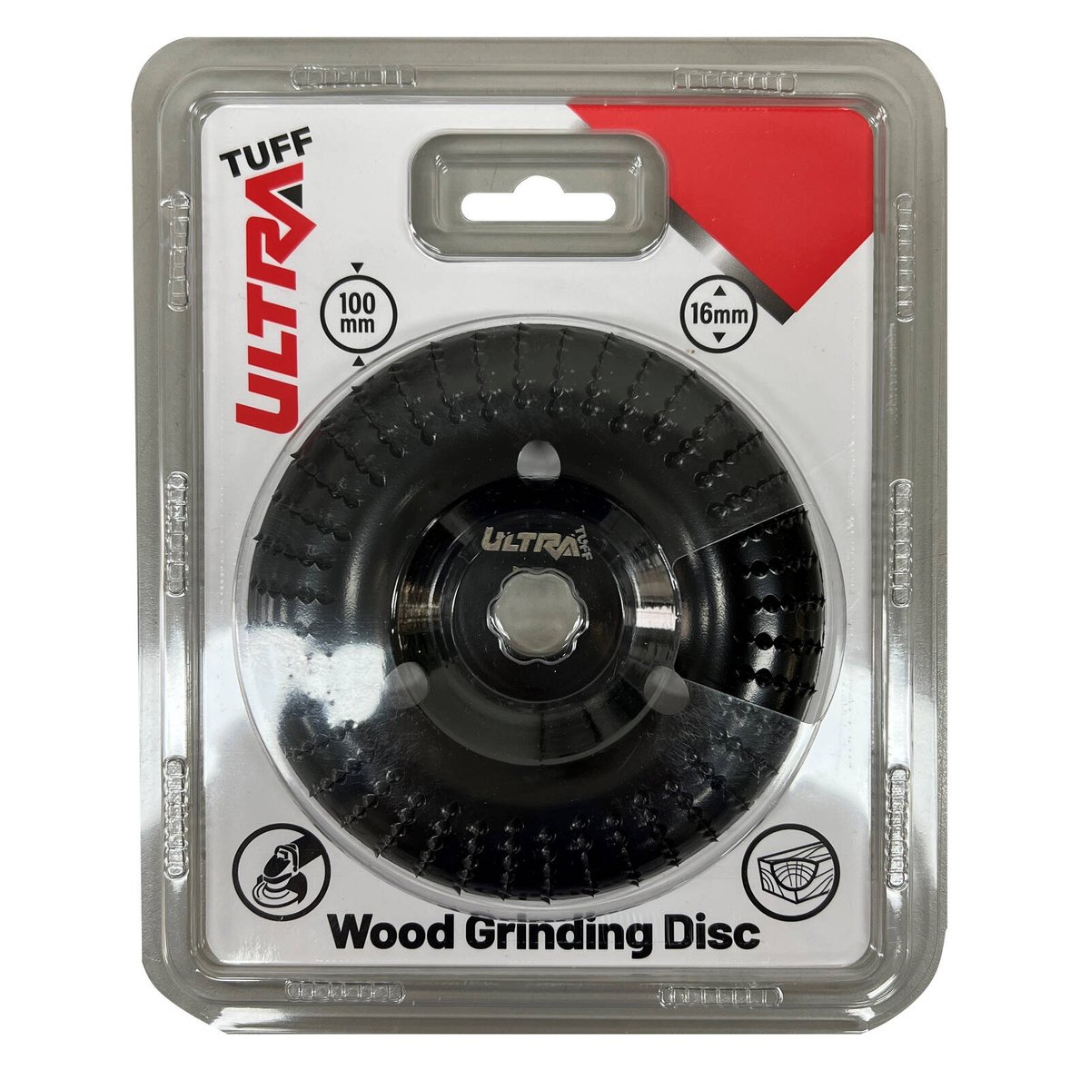 Ultra Tuff Wood Grinding Disc - 100mm - Black - Timber Removal - SuperSaverAU - view 1