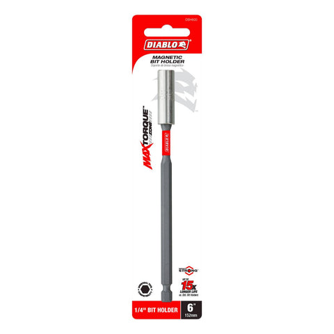 Diablo 6 Standard Bit Holder - Magnetic Drive Bit Holder - 46mm x 200mm - Impact Strong™ Design - SuperSaverAU - view 1