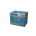 ZENITH M8 x 25mm Zinc Plated Hex Head Bolts and Nuts 25 Pack 4.6 Grade Steel