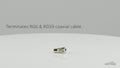 Antsig 75 Ohm Metal Line TV Plug, PAL Male Coaxial Connector, Nickel Plated