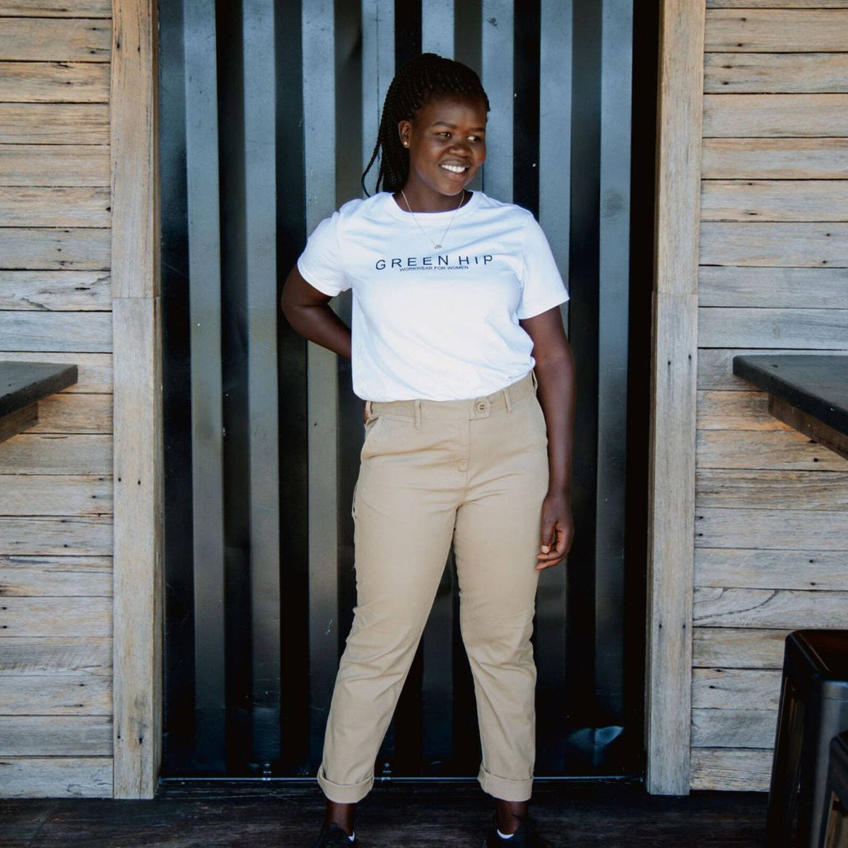 Green Hip Short Sleeve T Shirt 2XL - White - 100% Organic Cotton - Comfortable - SuperSaverAU - view 2