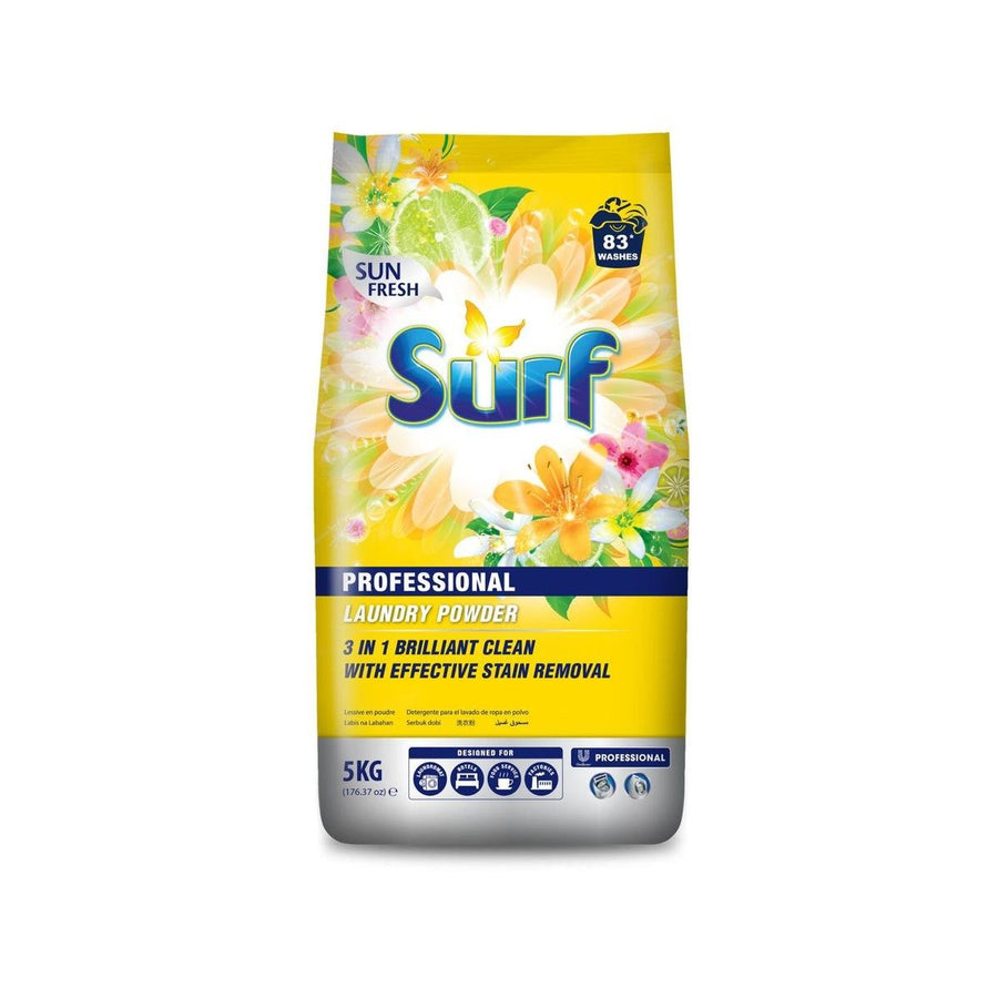 Surf Professional Laundry Powder 5kg - Sun Fresh - 83 Washes - Stain Removal - SuperSaverAU - view 1