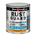 White Knight Rust Guard Epoxy Enamel Paint 250ml Golden Yellow - UV Resistant, Durable - SuperSaverAU - view 1
