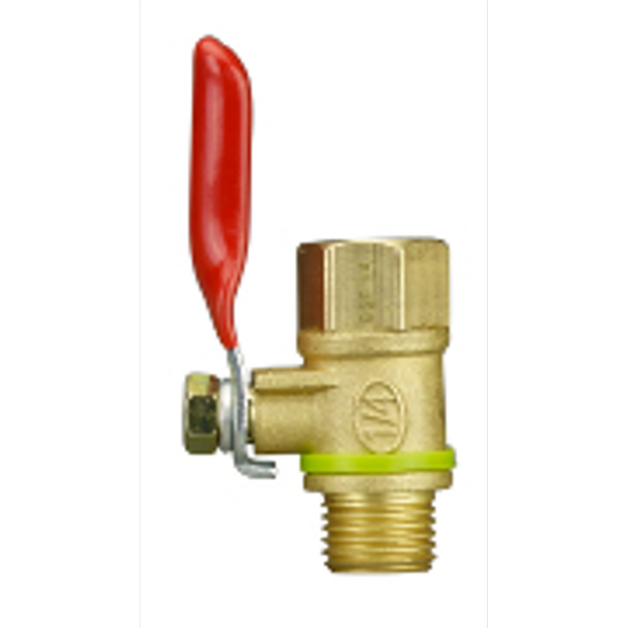 PowerFit 1/4 BSP Inline Valve Air Tool Fitting Brass Durable Control - SuperSaverAU - view 1