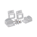 Protectoral Aluminium Pool & Garden Fence Brackets 4 Pack - 38x25mm - Pearl White - Rust-Resistant - SuperSaverAU - view 1