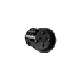 HPM 10A Black Rewirable Rubber Socket - Durable 3-Pin - 50mm x 70mm - SuperSaverAU - view 1