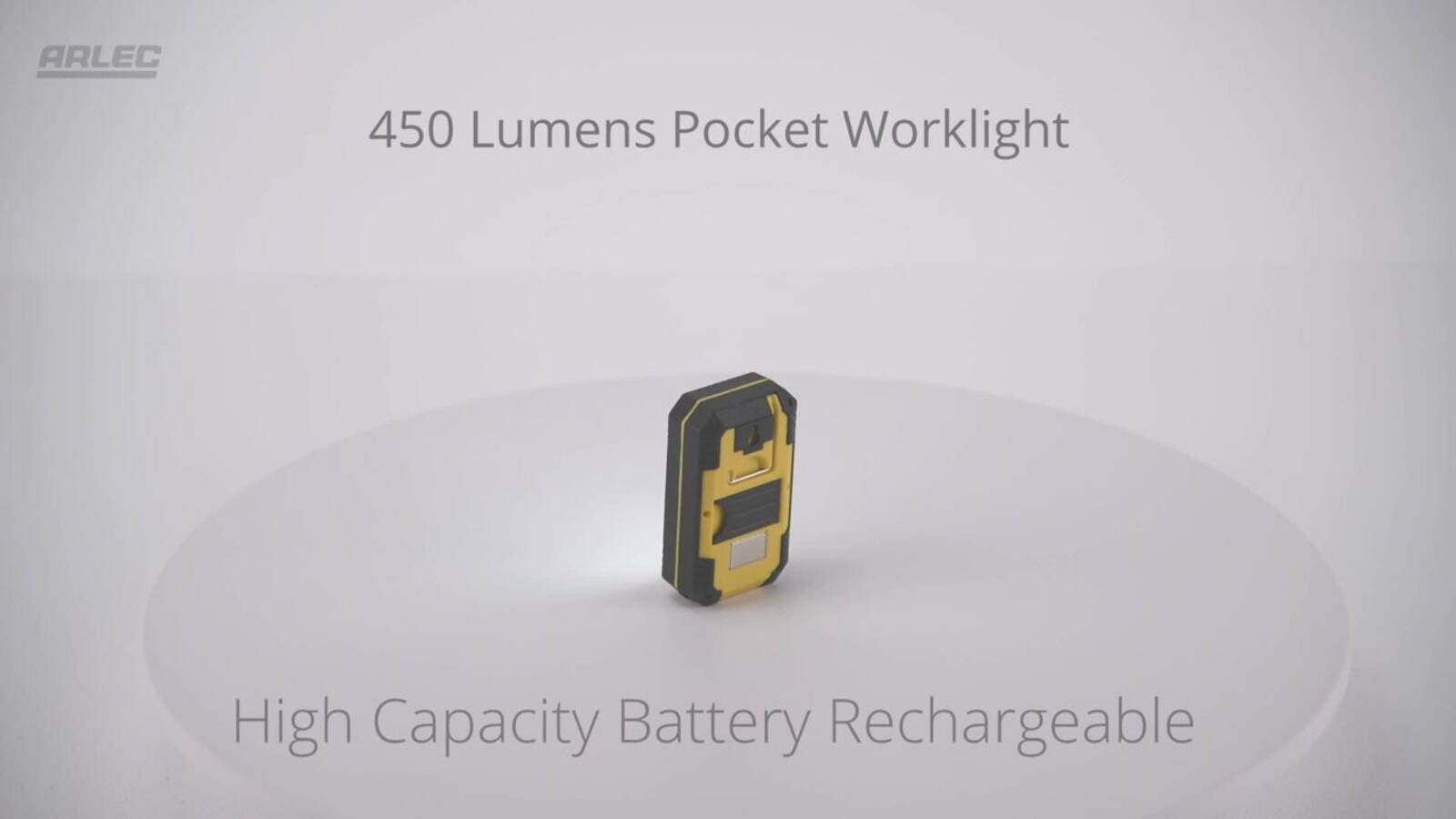 Arlec 450lm Rechargeable LED Work Light Torch AT0057