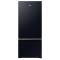 Haier 433L Bottom Mount Fridge - Black, 8 Star Energy, Reversible Door, Humidity Zone - HRF420BEC