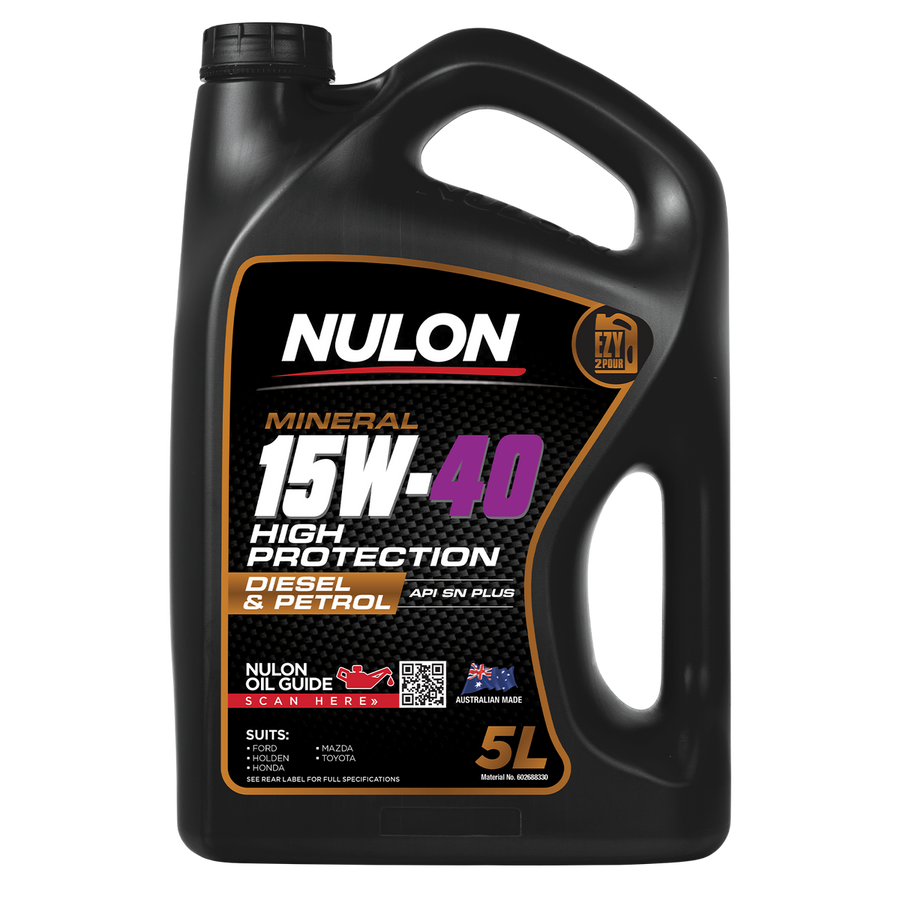 Nulon 5L Mineral Engine Oil 15W-40 - High Protection - Wear Protection - SuperSaverAU - view 1