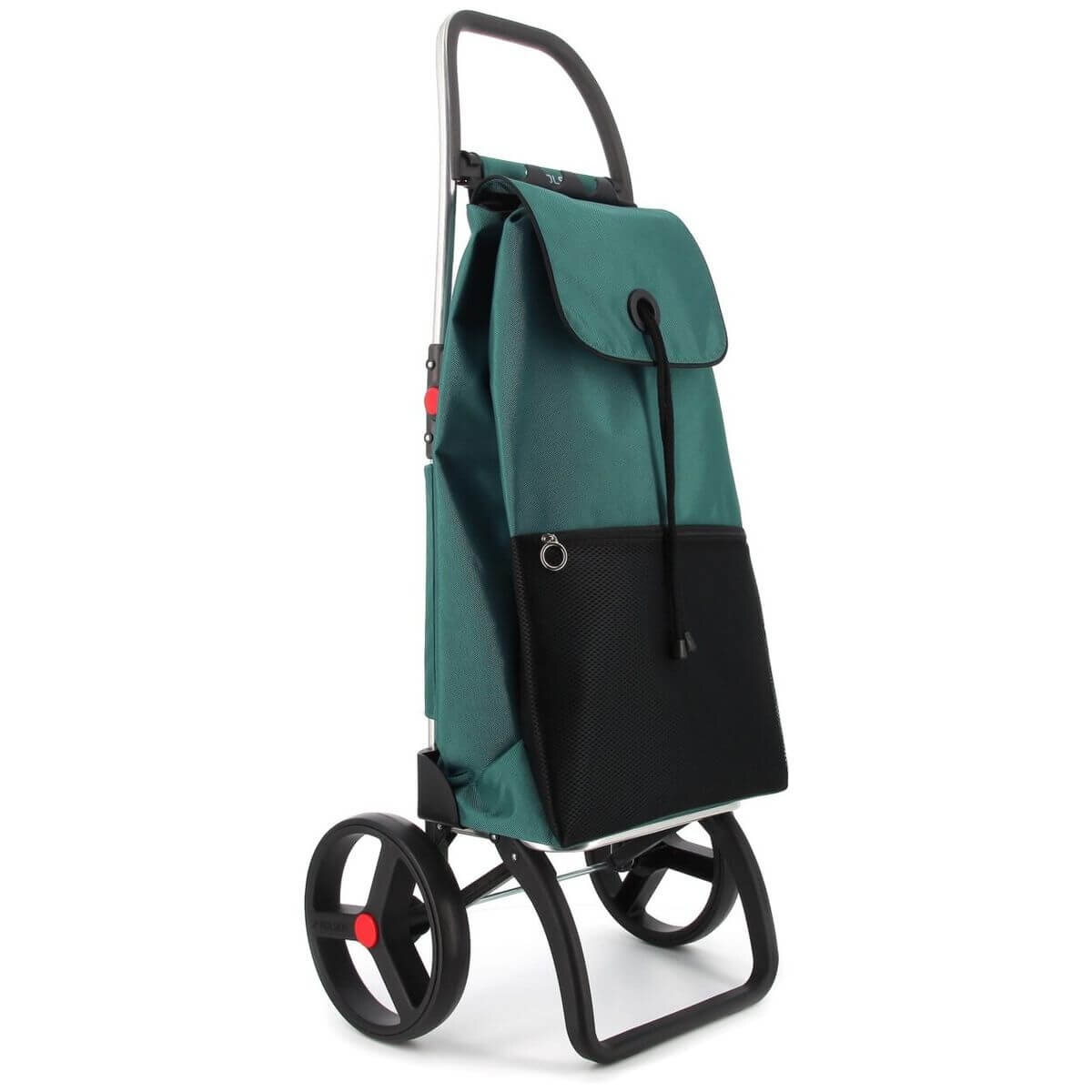 Rolser I-Max Urban Big Wheel Folding Trolley - Hook, 25kg Recommended Load, Green - R-IMX505-1076