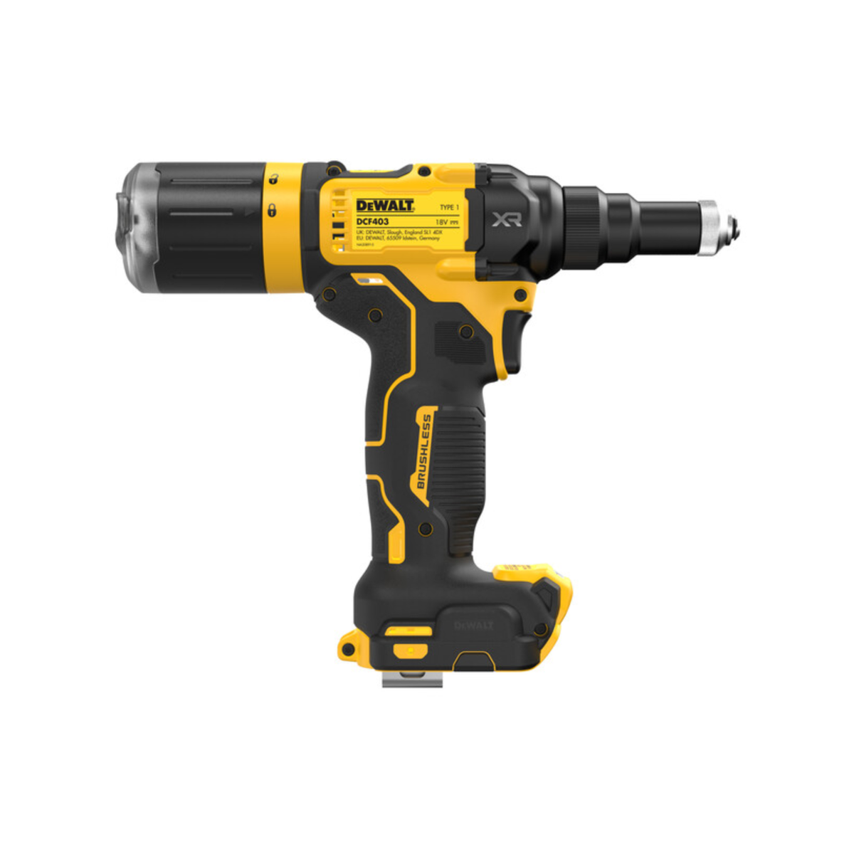 Dewalt 18V Cordless Rivet Gun - 4.8mm - 10,000N Pulling Force - SuperSaverAU - view 4