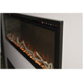 Modern Flames Spectrum 50 Inch Slimline Electric Fireplace - Black, Hybrid-FX Flames, Log Set - SPS-50BAUS
