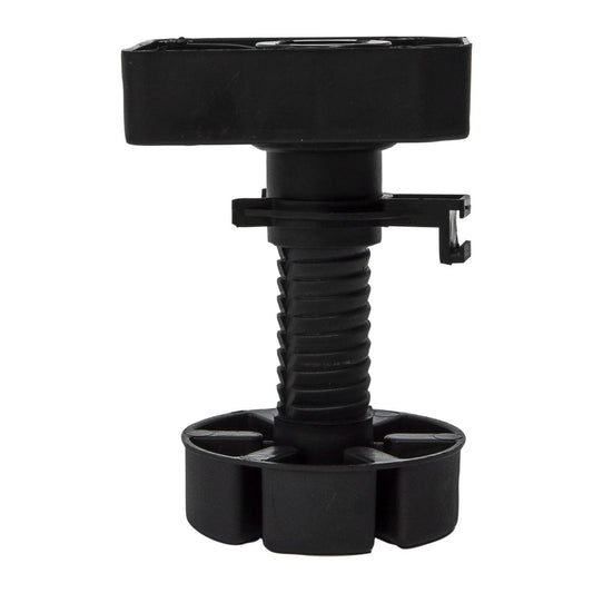 Hafele 120mm Black Adjustable Screw on Leg Set 4 Pack - Cabinet Leveling
