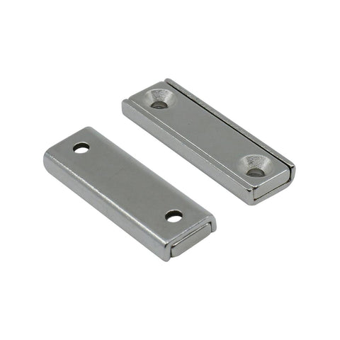 Everhang Rare Earth Channel Magnet 2 Pack - 40 x 13.5mm - Silver - Durable - SuperSaverAU - view 1