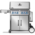 Napoleon Rogue Pro-S 525 4 Burner LPG Freestanding BBQ - Silver - Side Burner - RPS525RSIBPSS-2-AU