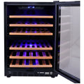 Smart 154L Dual Zone 46 Bottle Underbench Wine Fridge - Black, Active Carbon Filter - SMAWC54DN