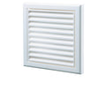 Blauberg 100mm White Square Fixed Grille - ABS Plastic Wall & Ceiling Vent