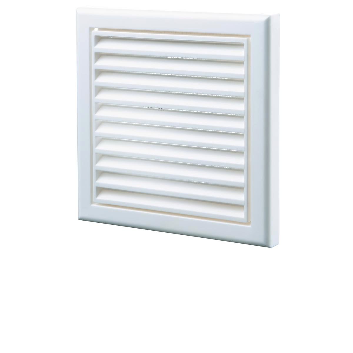 Blauberg 100mm White Square Fixed Grille ABS Plastic Easy Maintenance - SuperSaverAU - view 1