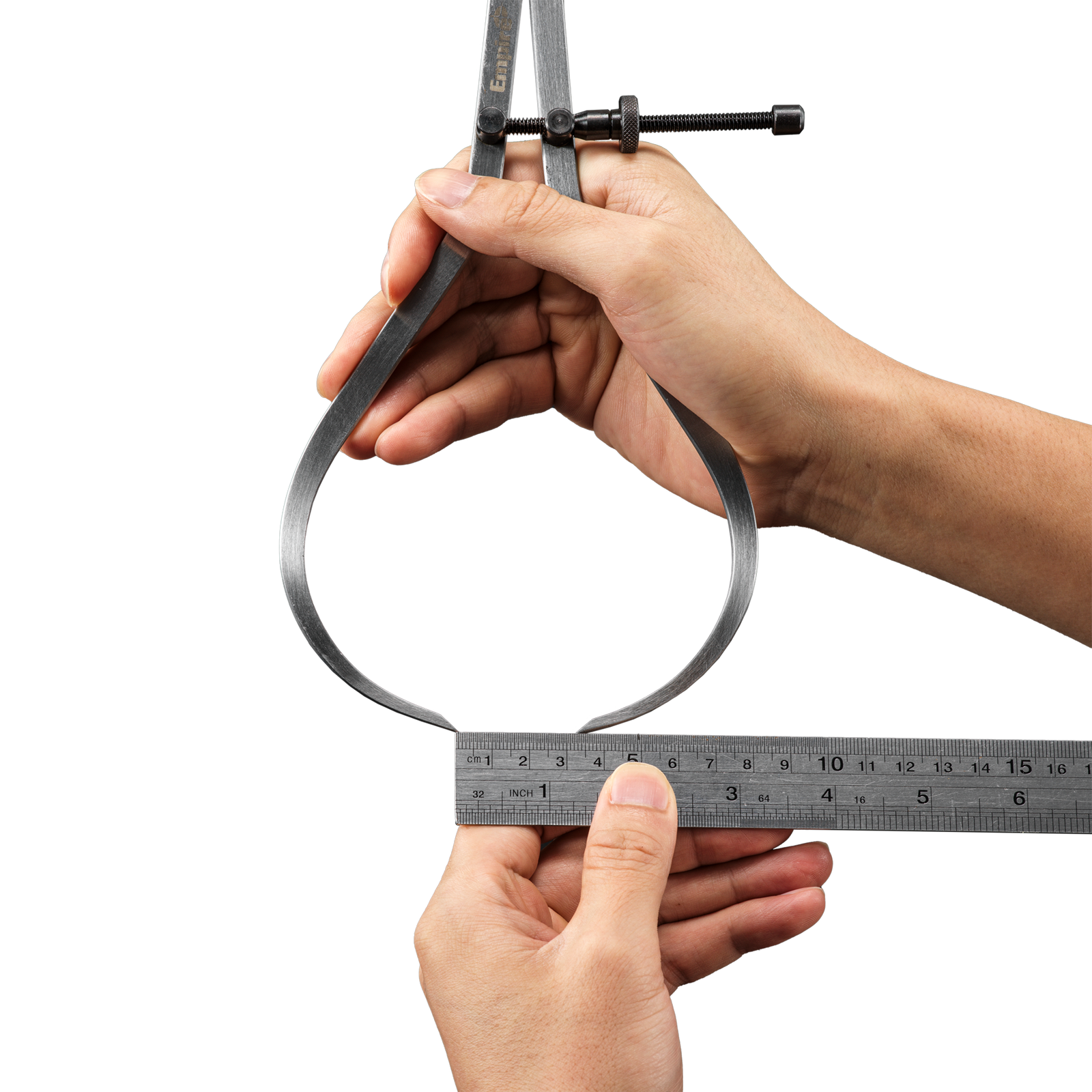 Empire 200mm Outside Spring Calipers - Carbon Steel, Lockable for External Measuring