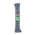 Grunt 6mm x 15m Multi-Purpose Rope, Blue/Red/White Twisted Polypropylene, Floats, 160kg Break Strength