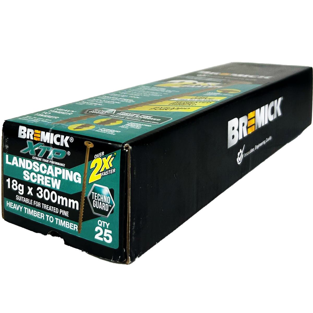 Bremick XTP Landscape Screws - 18g x 300mm - T40 - 25 Pack - Corrosion Resistant - SuperSaverAU - view 2