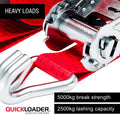Quickloader Ratchet Strap Tie Down 10m 2500kg - Durable, Secure, Efficient - SuperSaverAU - view 2