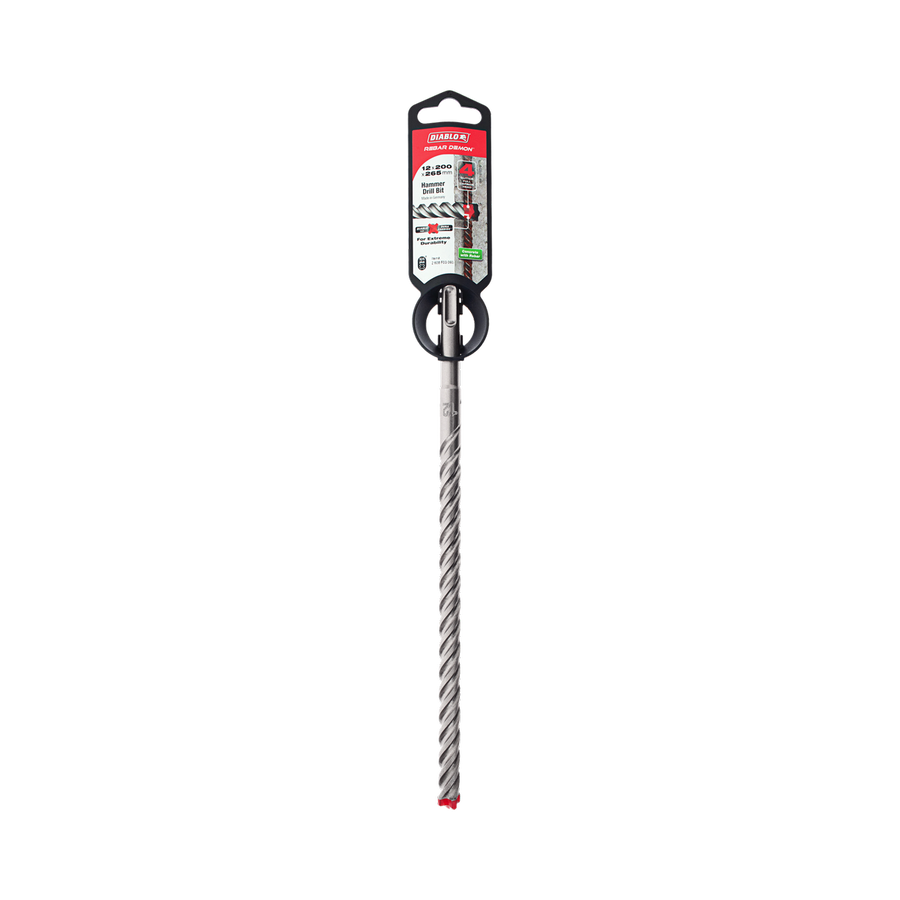 Diablo Rebar Demon SDS Plus Hammer Drill Bit - 12 x 265mm - Dura-Carbide™ - SuperSaverAU - view 1