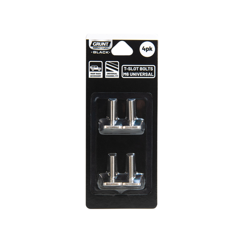 Grunt Roof Rack T Slot Bolts Universal 4 Pack - M6 Thread - Stainless Steel - 78mm x 230mm x 190mm - SuperSaverAU - view 1