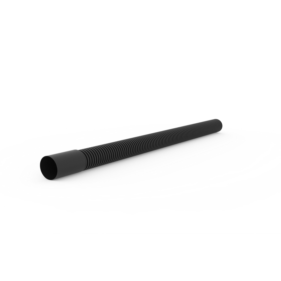 Reln Slotted Ag Pipe - 65mm x 1m - Black Plastic - Joiner Included - SuperSaverAU - view 1