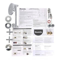 Mondella Resonance Chrome 1/2 Turn Cross Handle All-Directional Shower Set, 9L/min 3 Star WELS