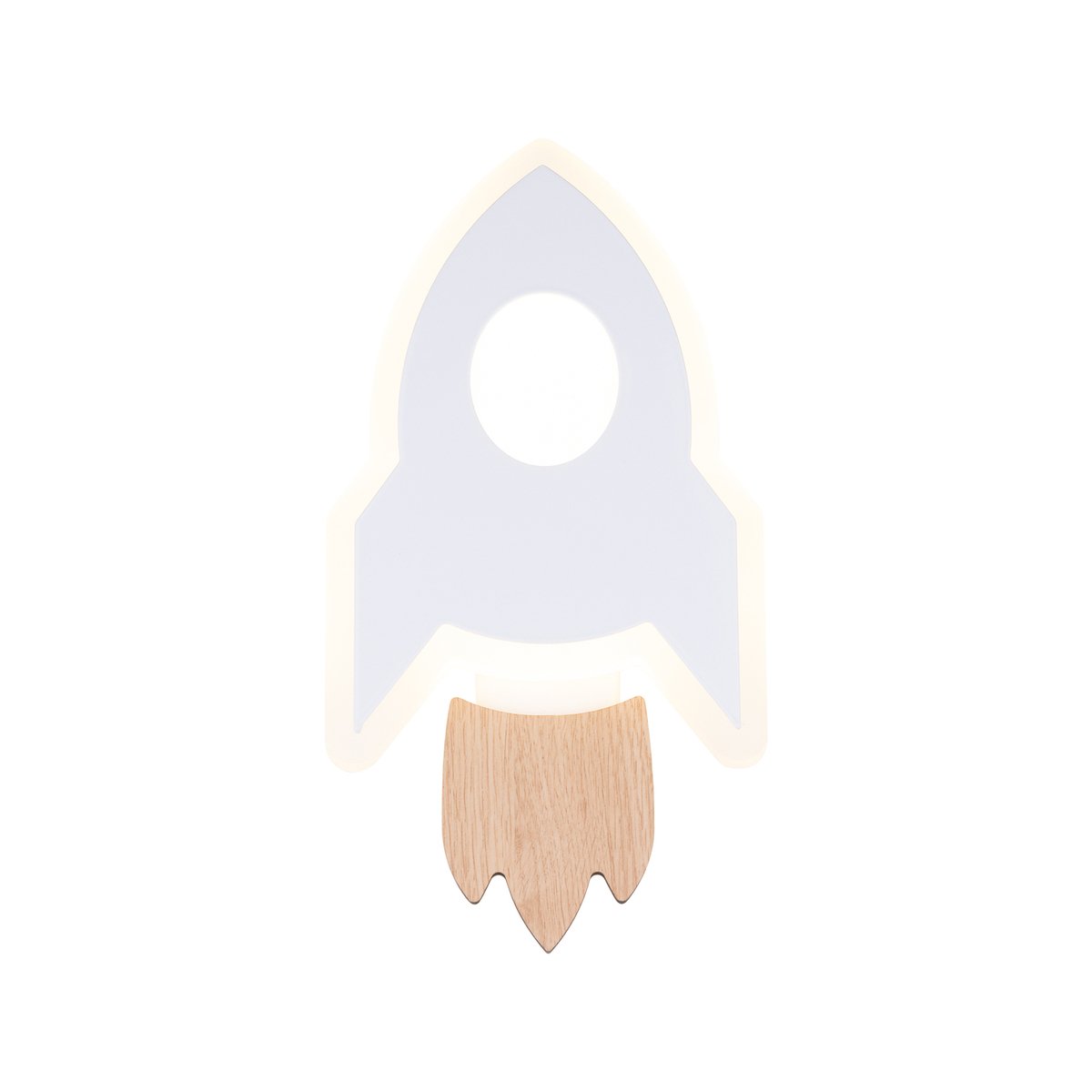 Verve Bailey Rocket LED Wall Light - Kids Room - 125mm x 240mm - Soft Glow - SuperSaverAU - view 2