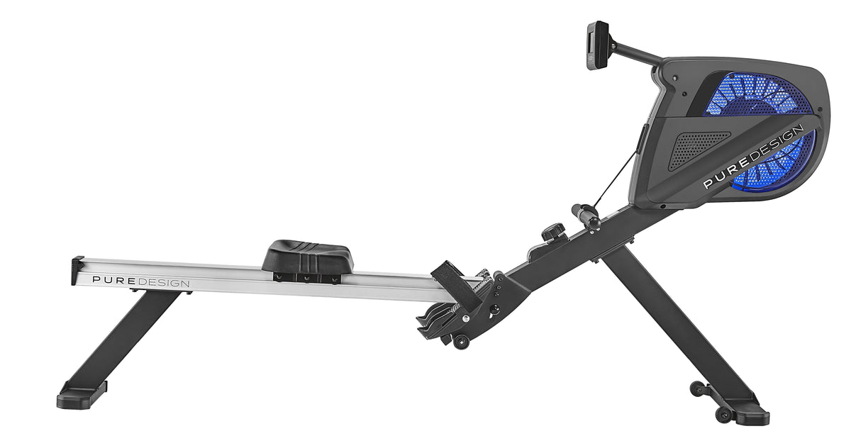 Pure Design Rowing Machine - Manual Air Magnetic Resistance, 6 Levels, Foldaway Storage - PD-PR5AO