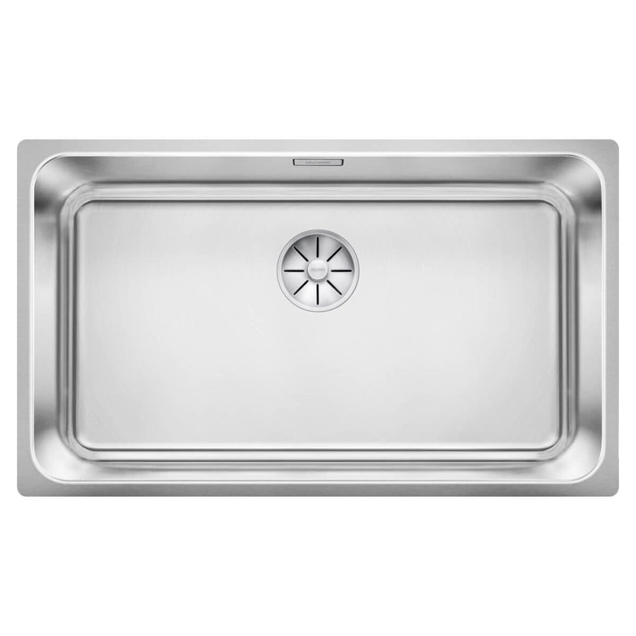 Blanco Solis 700-U undermount sink - stainless steel finish, covered C-overflow, InFino drain - 528001