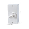 DETA 40 Amp Weatherproof Isolator Switch 250V Polycarbonate Outdoor