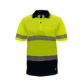 Citeco Yellow Hi Vis Short Sleeve Polo - Reflective Polyester, Men's XL