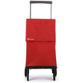 Rolser Plegamatic MF folding 2 wheel trolley - Red - Lightweight aluminium chassis - R-PLE001-1009