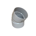 Holman 100mm 30 Degree Female & Female PVC DWV Plain Bend, Grey
