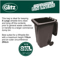 Glitz 240L Wheelie Bin Liners - 10 Pack