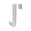 Adoored White Over the Door Deco Hook 2 Pack - 125mm x 80mm x 35mm - Easy Installation - SuperSaverAU - view 1