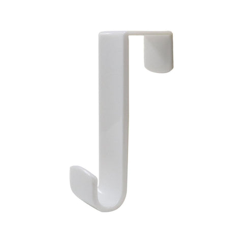 Adoored White Over the Door Deco Hook 2 Pack - 125mm x 80mm x 35mm - Easy Installation - SuperSaverAU - view 1