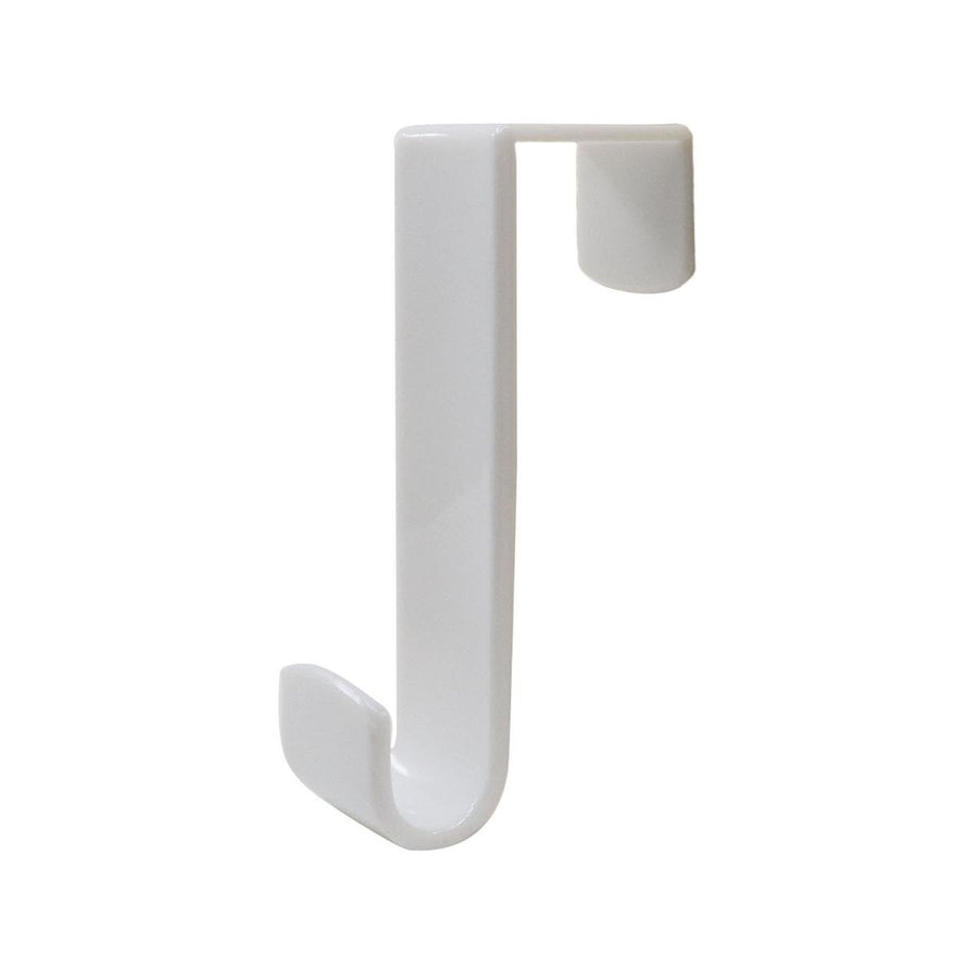 Adoored White Over the Door Deco Hook 2 Pack - 125mm x 80mm x 35mm - Easy Installation - SuperSaverAU - view 1