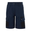 Citeco Women's Navy Cotton Stretch Mid Shorts - Size 8