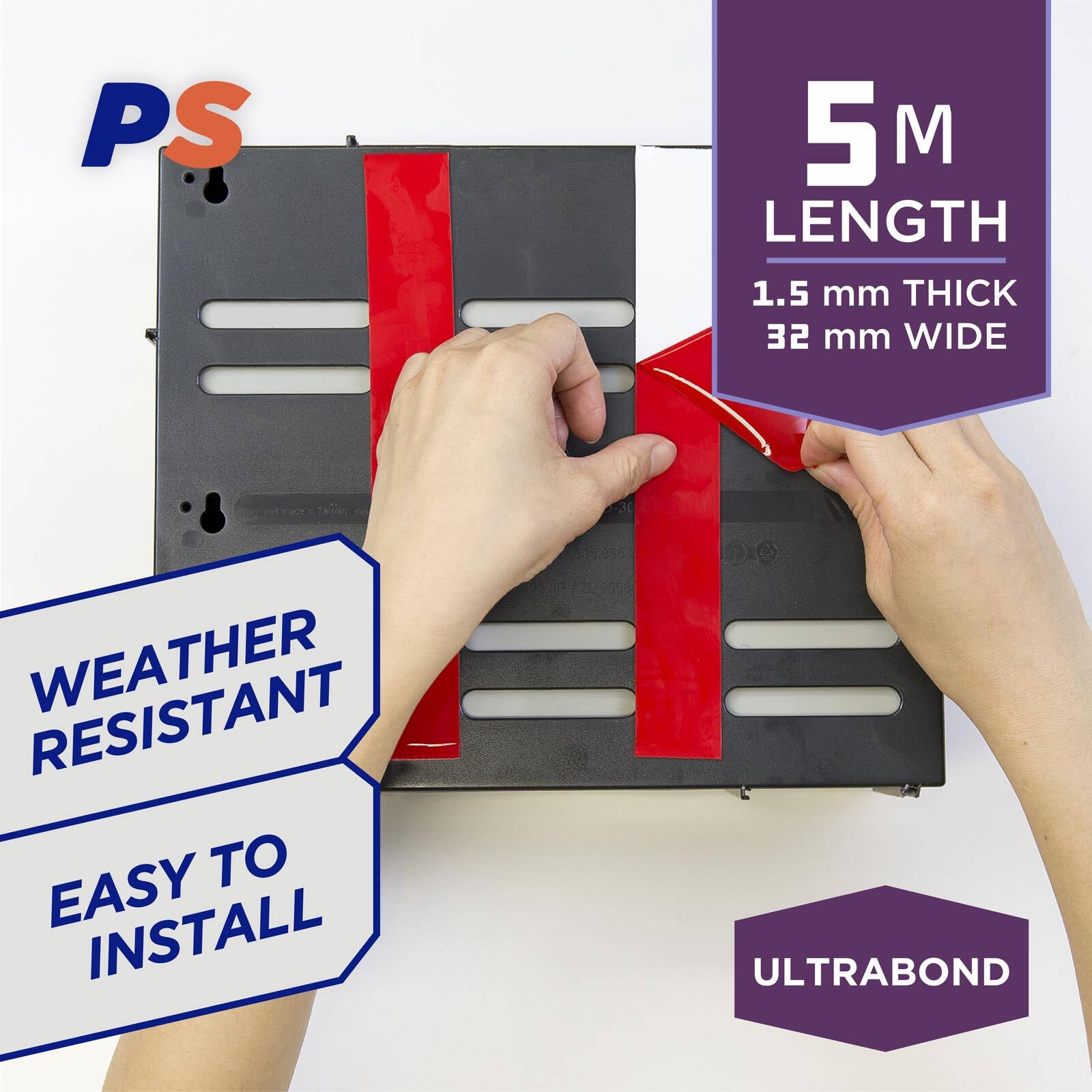 Permastik 5m x 32mm Ultra Bond Foam Mounting Tape Indoor Outdoor