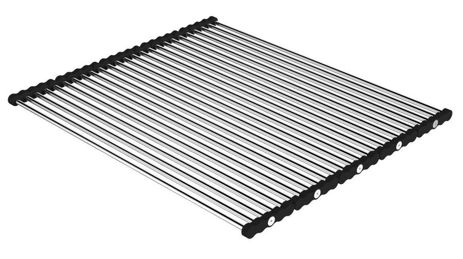 Abey Concertina 5 Section Roller Mat - Stainless Steel Silver Finish - Fits Lugano Sinks - CNA-5-388