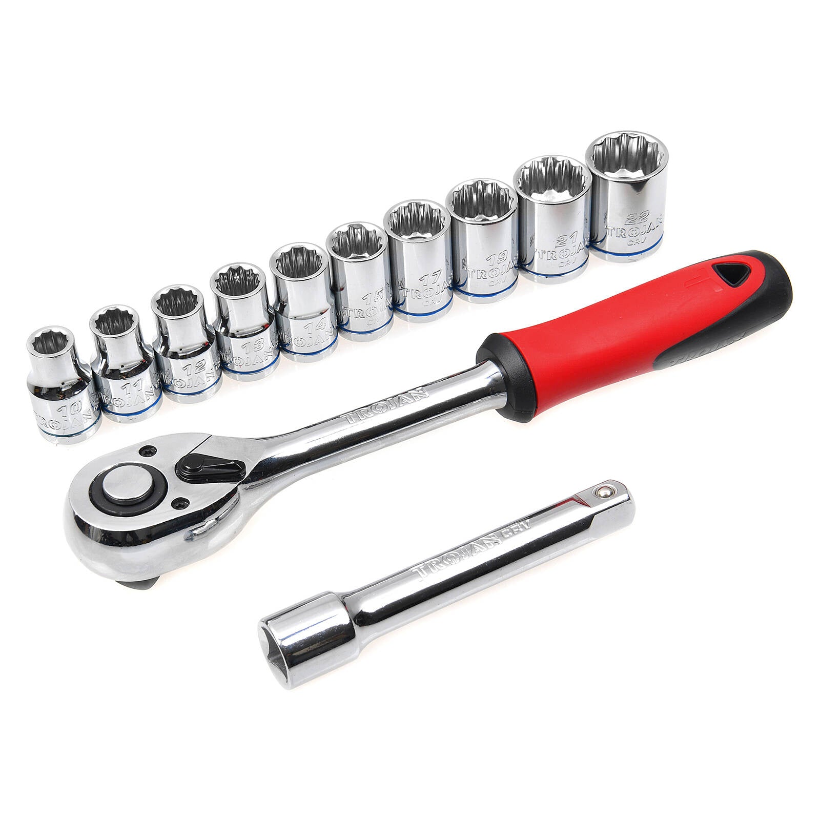 Trojan 12 Piece Socket Set 1/2" Drive