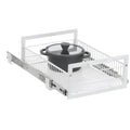 L.T. Williams Pull Out Wire Basket 39.5cm - White - 25kg Capacity - Full Extension Runners - 9706