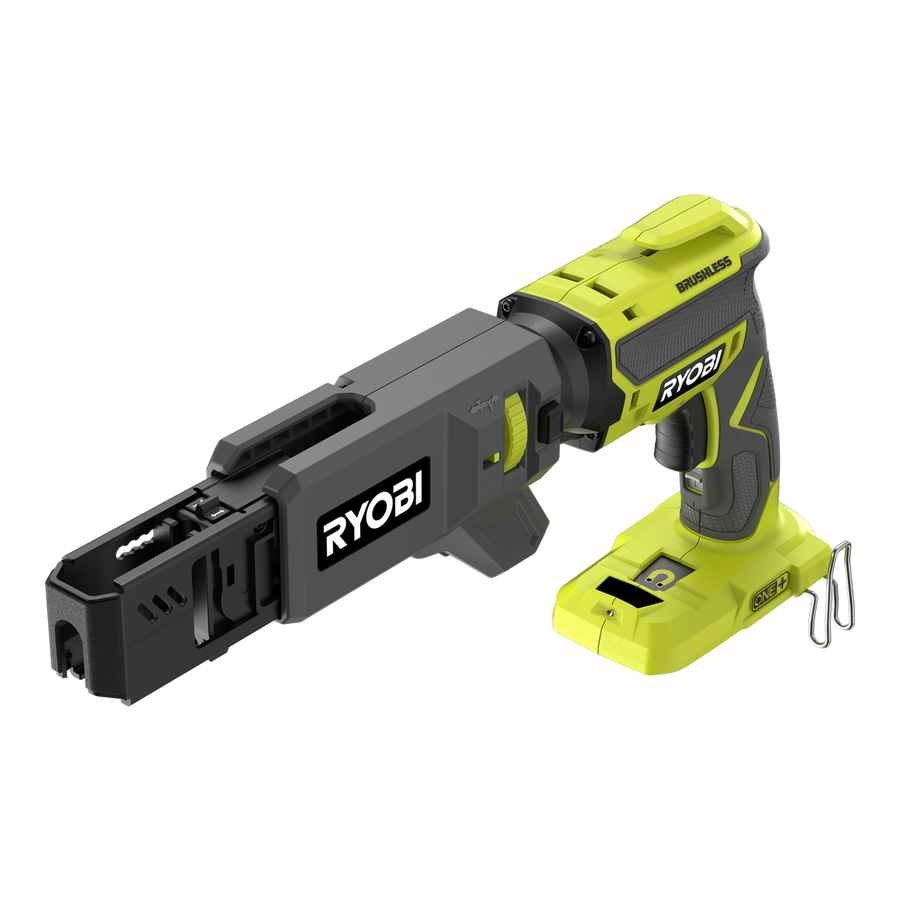 Ryobi 18V ONE+ Brushless Collated Screwdriver R18CSDBL0 - Tool Only - 25mm to 55mm Screw Length - Auto-Feed Attachment - Adjustable Depth - SuperSaverAU - view 1