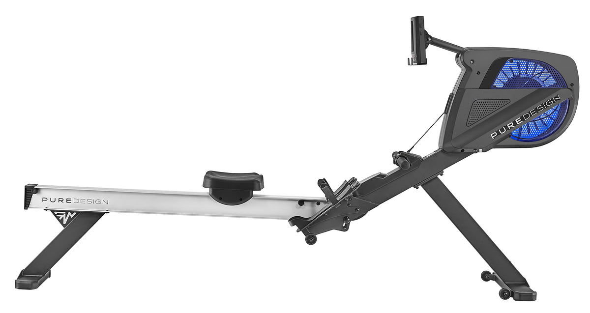 Pure Design PR9 Plus Rowing Machine - 16 Levels, Programmable Computer, Foldaway - PD-PR9AO